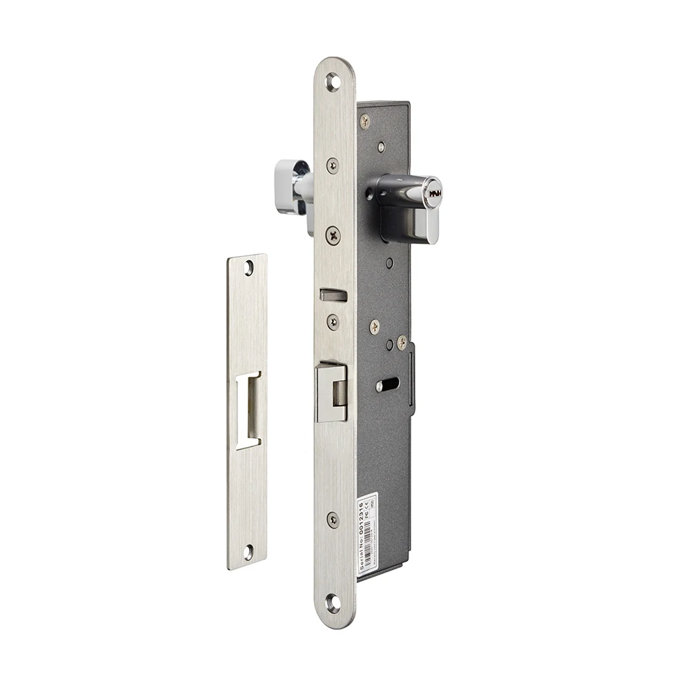 YILIN YML-650B European Type Electric Mechanical Lock with Cylinder for one-way open and two-way open doors,including woode door