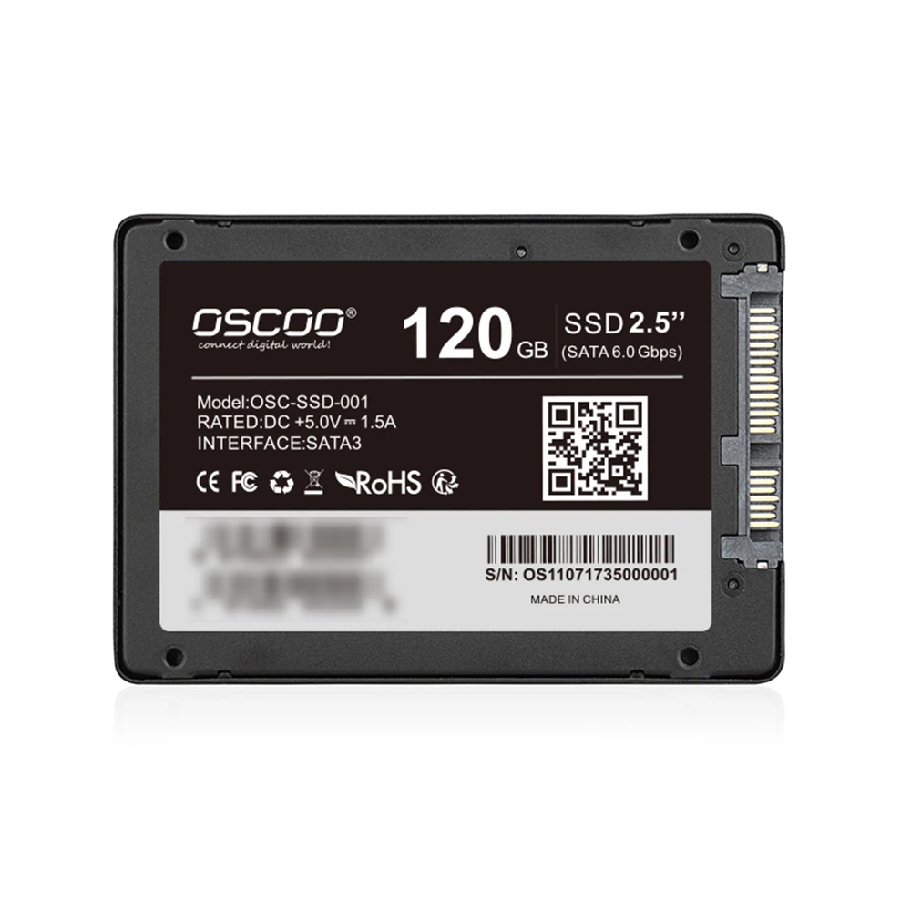 Oscoco SSD Hard Disk 2.5 Inci SATAIII SSD Hard Drive Solid State Drive 120GB 240GB Kecepatan Super Cepat untuk Komputer Laptop PC