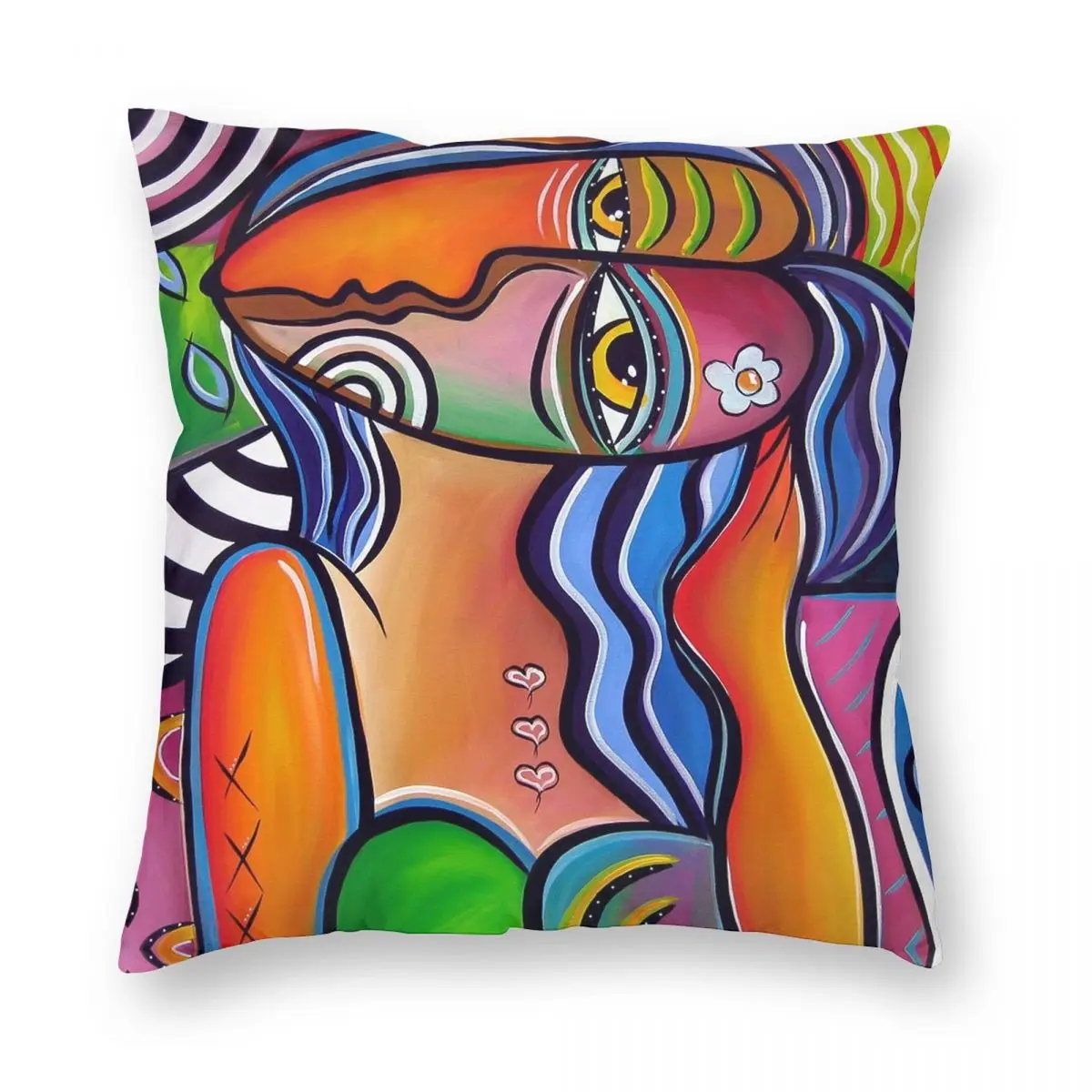 Pablo Picasso Square Pillowcase Polyester Linen Velvet Printed Zip Decor Home Cushion Cover 18