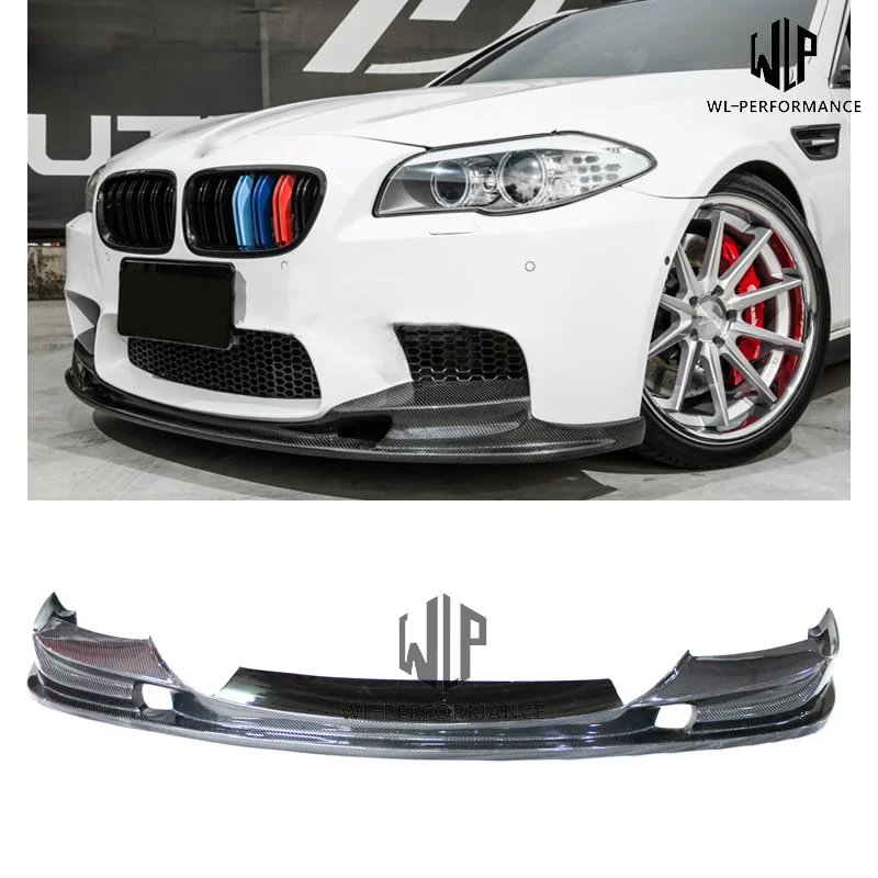 F10 F18 M5 High Quality Carbon Fiber Front Lip Splitter Car Styling for Bmw 5 Series F10 F18 M5 520i 525i 530i 535i 2011-2017