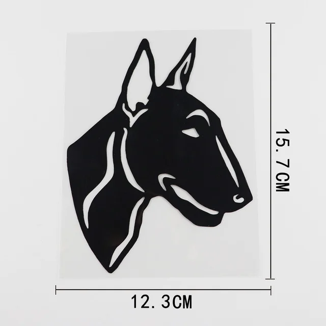 

12.3CMX15.7CM Bull Terrier Dog Decal Decor Vinyl Car Sticker