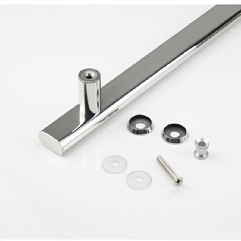 304 stainless steel square tube paired handle shower room store office glass door square double-sided handle(D-47)Free shipping