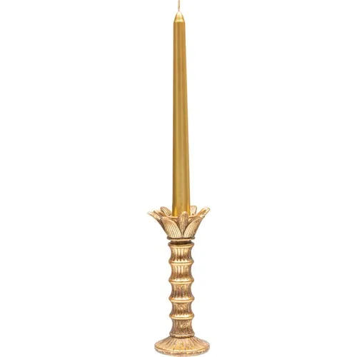 English Home Paradise Garden Polyresin Candlestick 7,5x7,5x17,5 Cm Gold