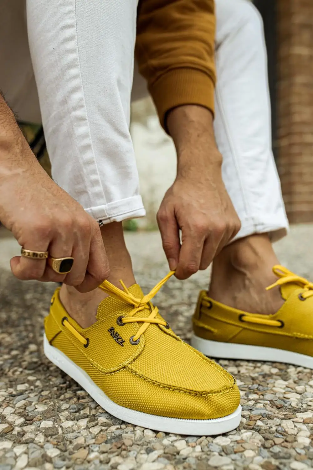 

Men's Yellow Seasonal Casual Linen Shoes