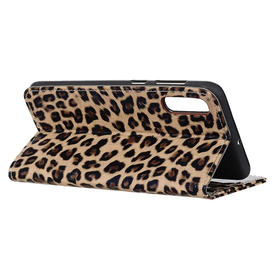 Leopard leather case for Samsung Galaxy a20s, A51, A71, A81, A91, handmade, for girls and women