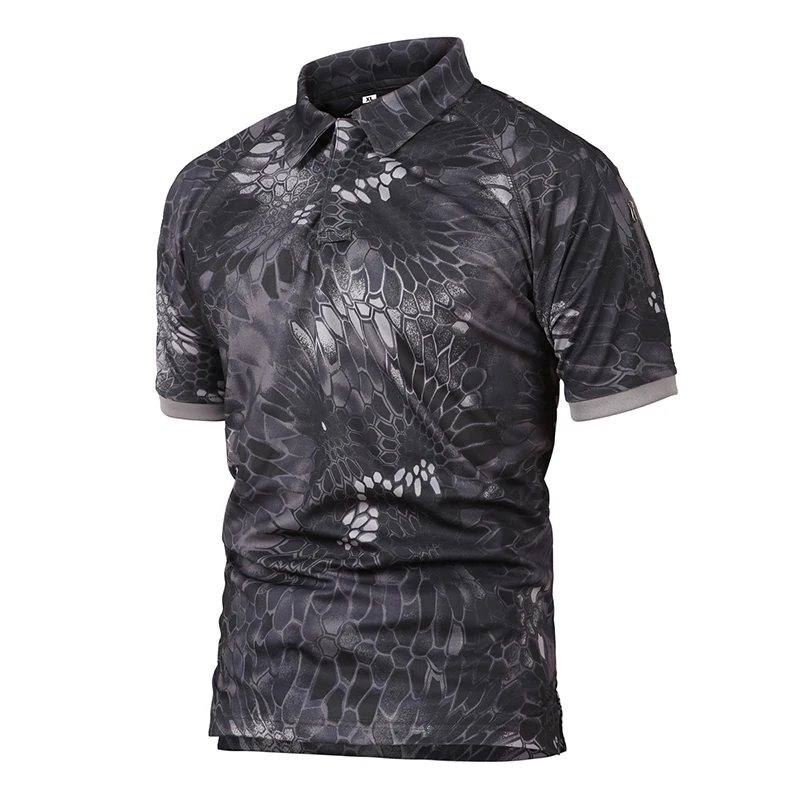 Summer Quick Dry Tactical T Shirt Men Outdoor Camouflage Leisure Shirt Short Sleeve Multicam Black Mandrake Camo T-shirts Gear