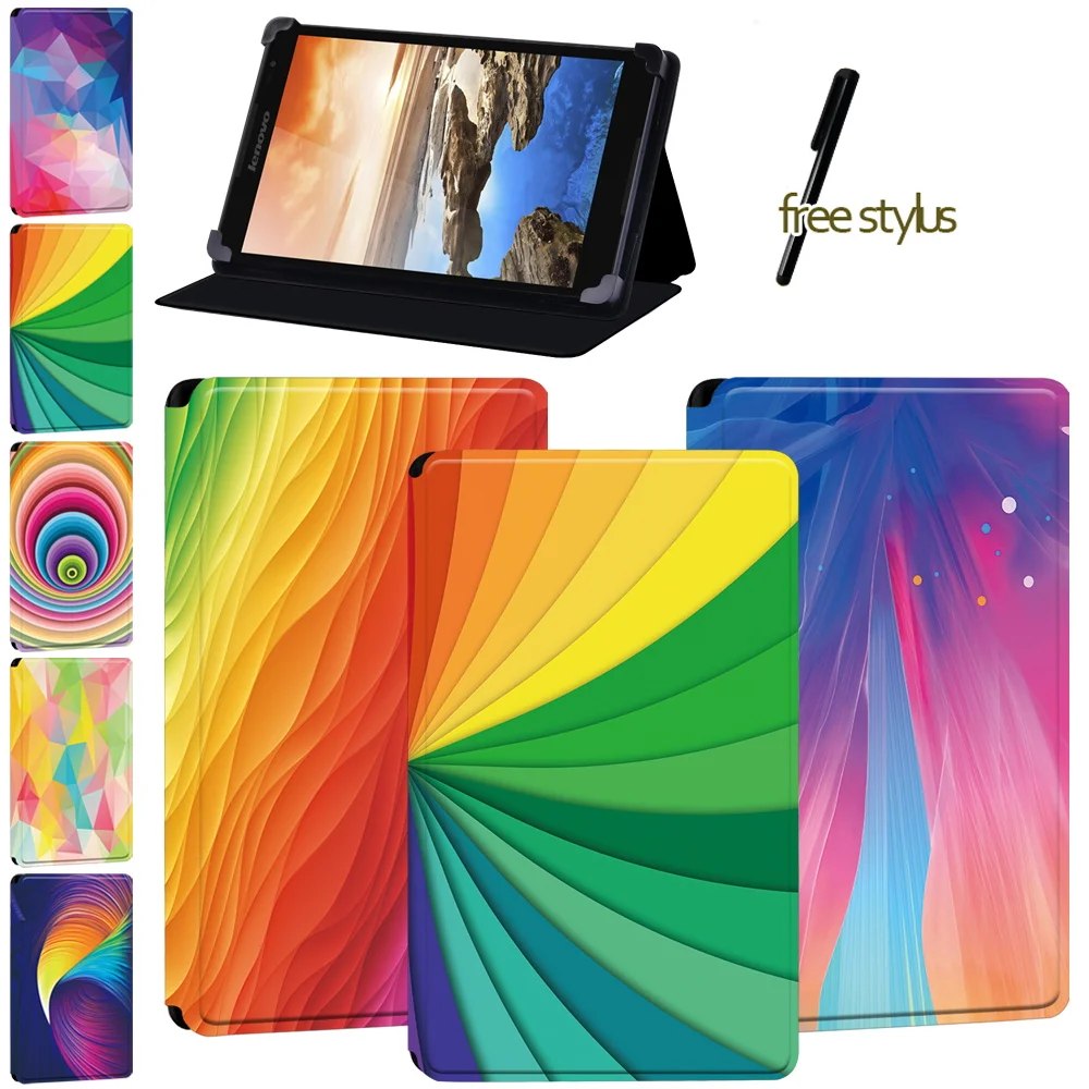 

Watercolor Tablet Case Fit Lenovo Tab 8/Tab(A8-50 A5500/S8 - 50)/A7-(30 A3300/50 A3500)/Yoga (Book/Tab 4 Plu) /Thinkpad Tablet 2