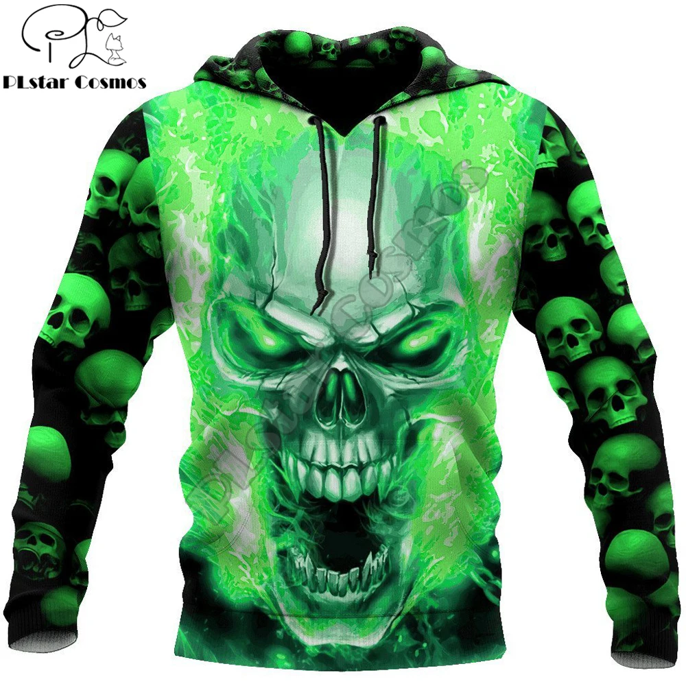 

Green Skull Funny Pattern 3D Printed Mens autumn Hoodie Harajuku Unisex Casual Pullover Streetwear Jacket Tracksuits DK233