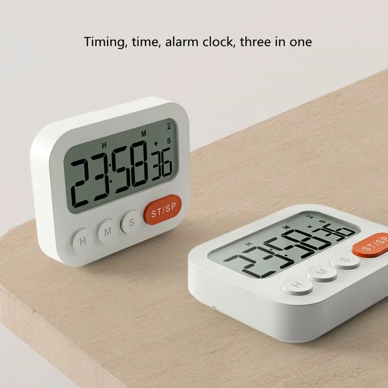 

Multifunctional Timer LCD Large Screen Student Timer Kitchen Sports Learning Reminder Countdown Mute Electronic Alarm Clock