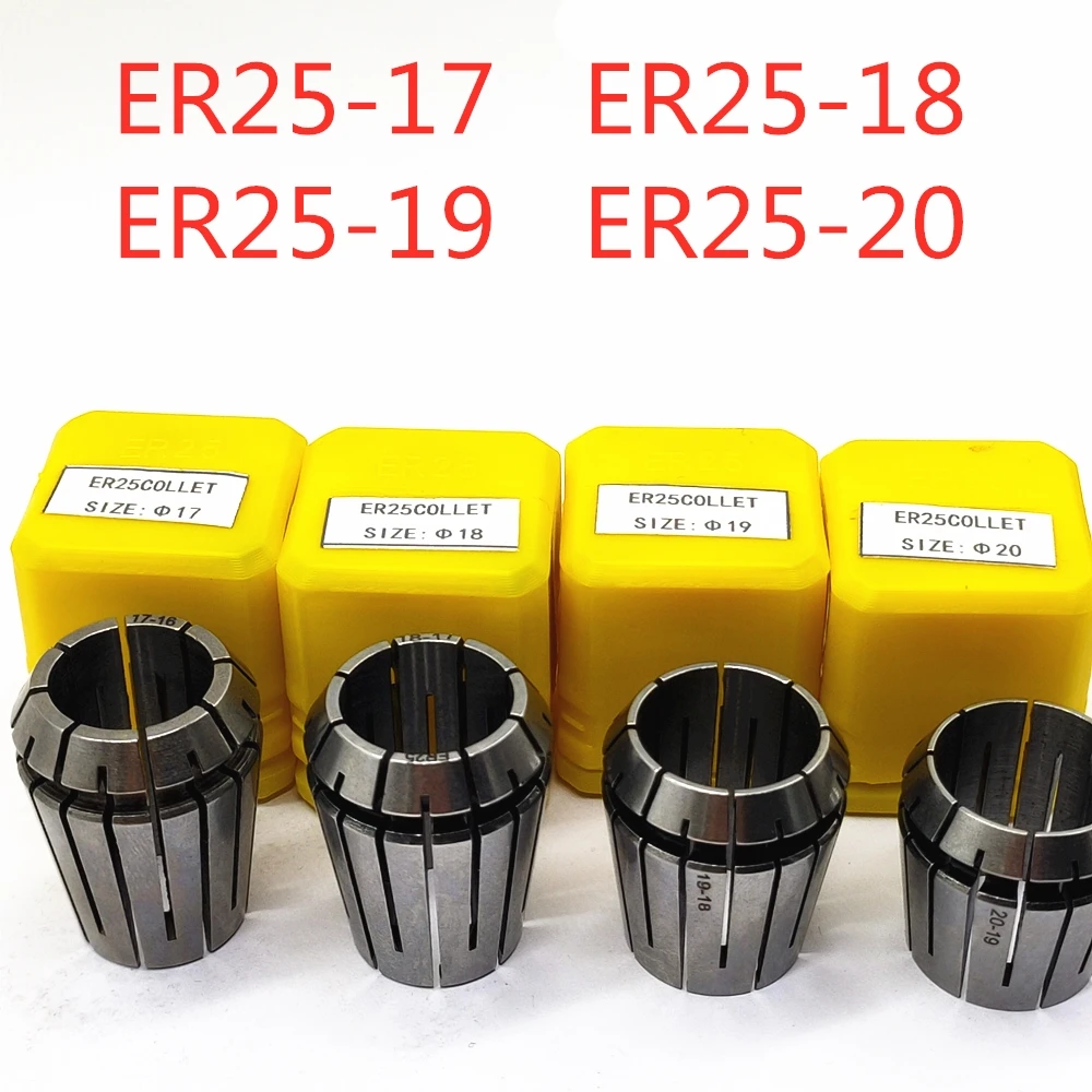 High-quality ER25-17 18 19 20mm CNC Machine Tool Chuck end Milling Cutter Bit Milling Cutter Chuck Used For CNC Milling Machine