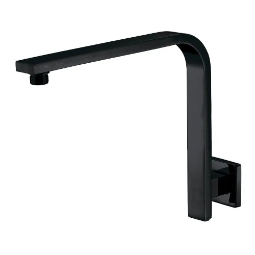 Brass GOOSENECK Square black or Gunmetal gray or chrome Rain shower Wall Mounted shower head shower arm SA005-1