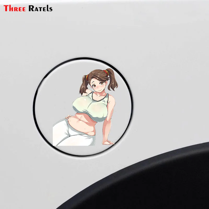 Three Ratels A23 Cute Girl Sazaki Kaoruko For Gundam Waterproof Automobiles & Motorcycles Sticker Used In Whole Auto Surface