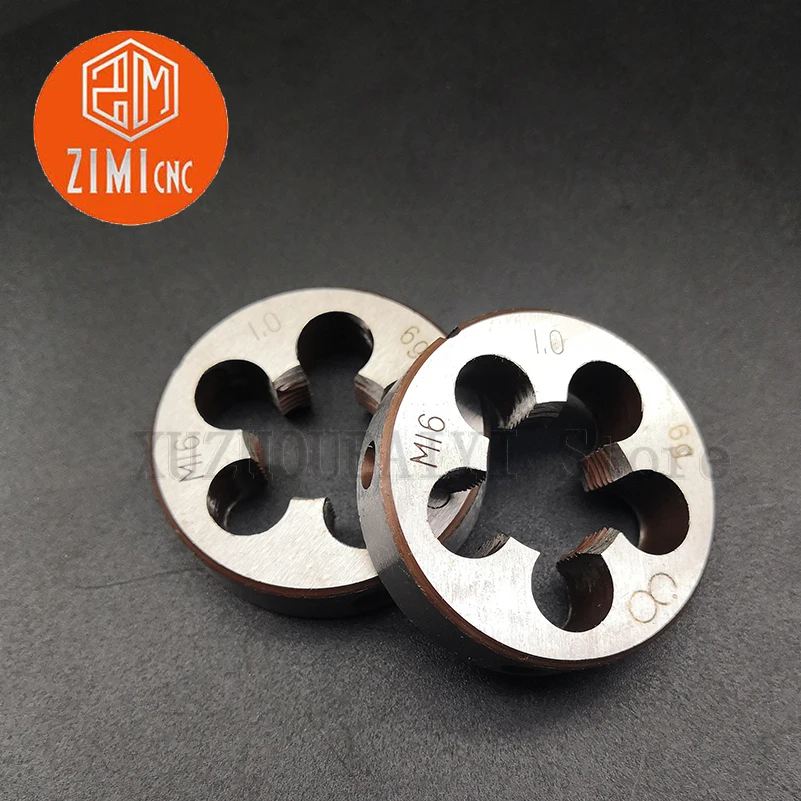 M35 Diameter Benang Standar Mesin Tekan Bulat Die Set Alat Manual HSS 1.0 1.25 1.5 1.75 Lapangan Menekan Bulat Menekan mati