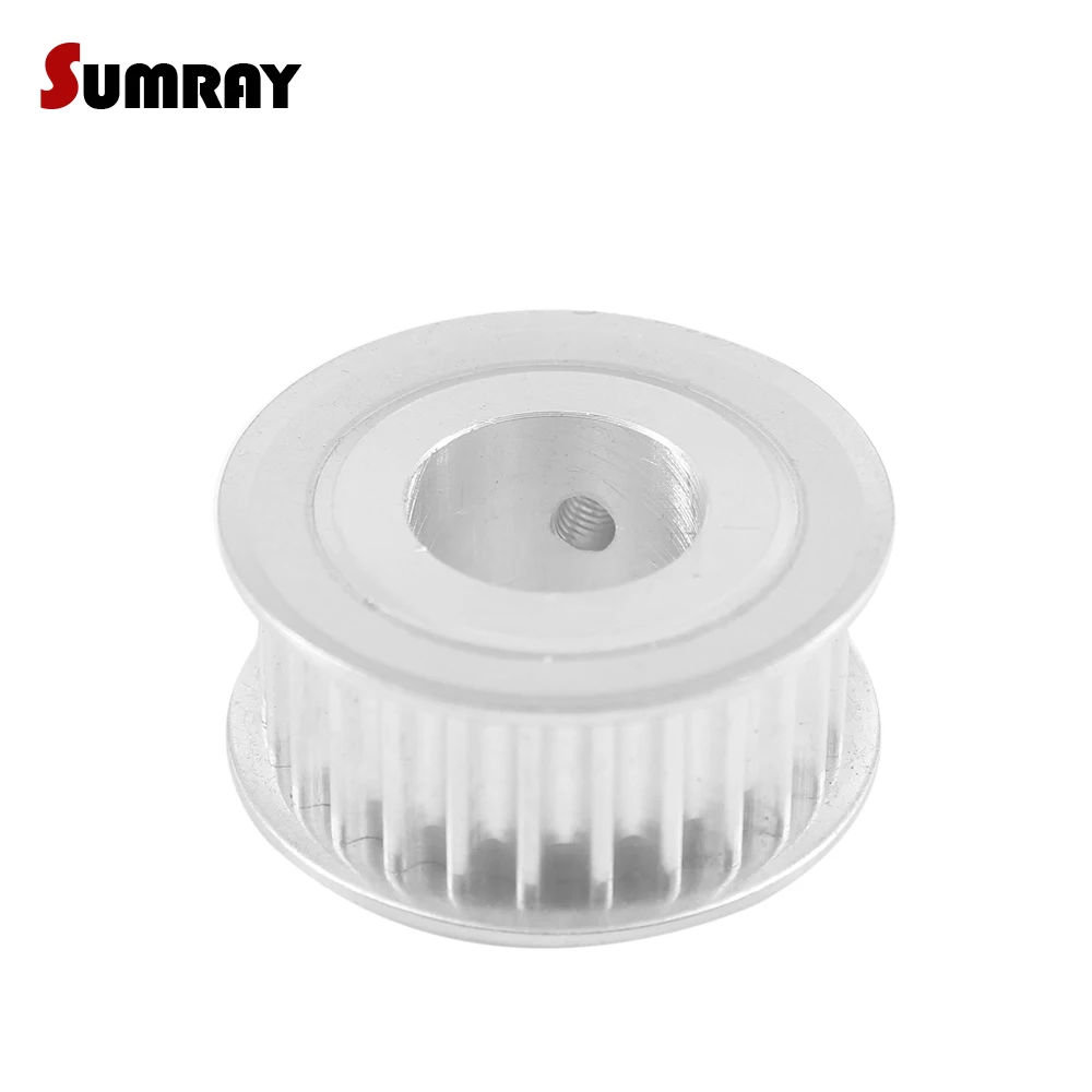 5M 24T Tooth Belt Pulley 6/8/10/12/14/15/17/20mm Inner Bore 16/21mm Width Aluminium Alloy Pulley Wheel for CNC Machine