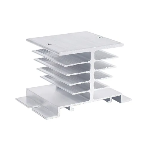 Mini relé monofásico de estado sólido SSR, disipador de calor de aluminio, radiador, montaje en riel más nuevo para relé 10A-25A