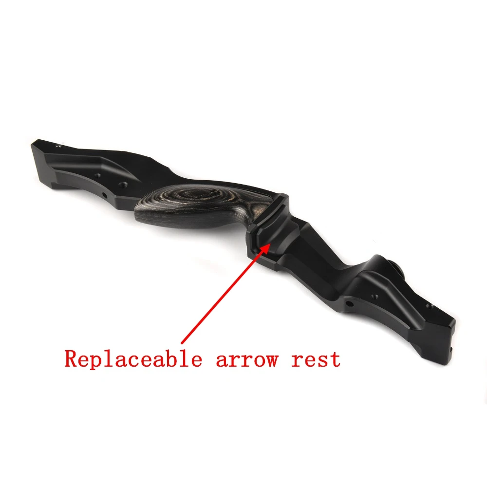 17 Inch Right Hand Riser Black Color CNC Handle Riser For Recurve Bow F16 II Outdoor Archery Hunting Shooting