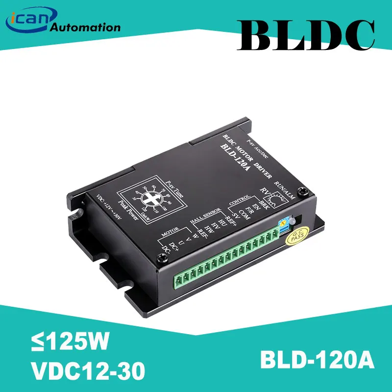 ICAN Brushless Motor Controller BLD-120A 12-30VDC 120W 20000RPM Brushless DC Motor Control Drive