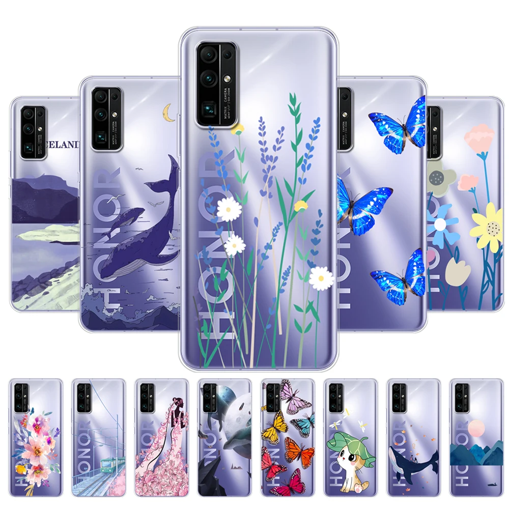 For HONOR 30 Premium Case BMH-AN10 Soft Silicon TPU Phone Back Cover For Huawei Honor 30 Pro + Honor30 Pro Plus EBG-AN10 Bumper