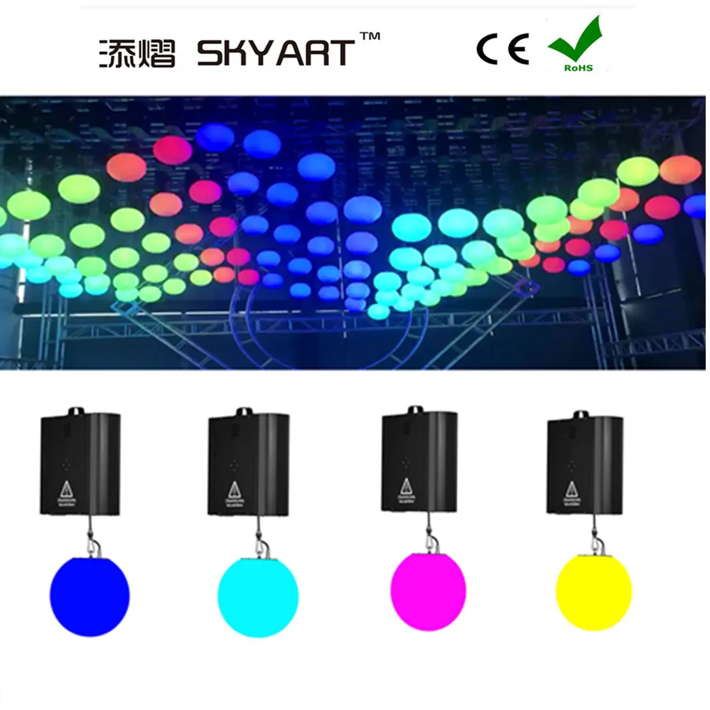 led colorful Ball Lifting kinetic machine LED Elevator Lifting Ball Light