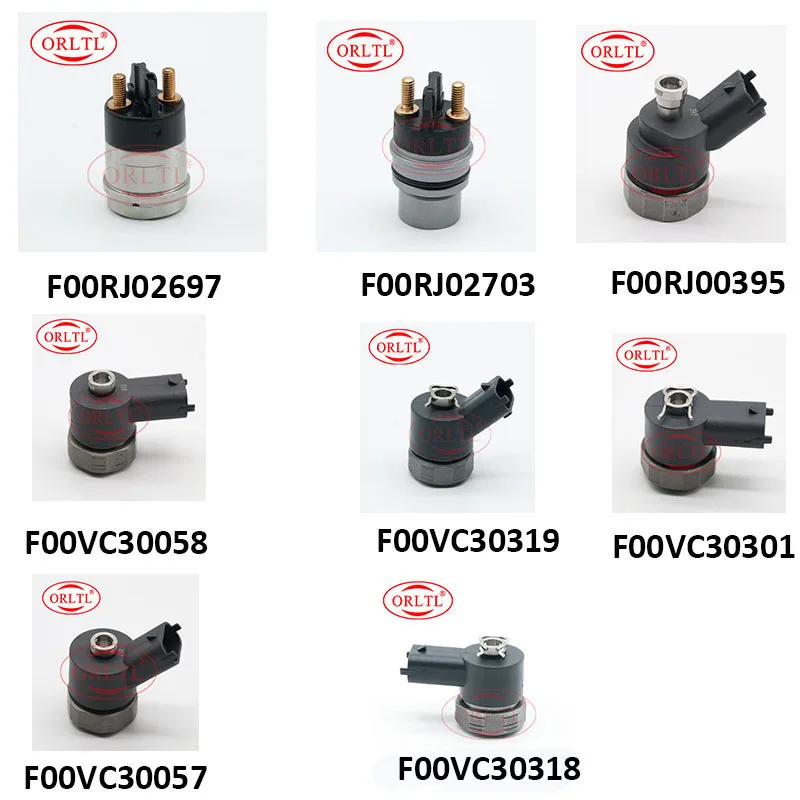 ORLTL Common rail Diesel Injectior Solenoid Valve F00RJ02703 F00RJ02702  F00RJ00395 for B0SCH injector 0445120 series