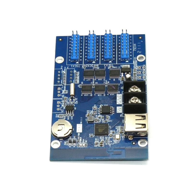 HD-WF4 Wifi And USB Led Control Card 1280x64 Pixels Full Color Controller 4xhub75e for P2.5 P3 P4 P5 P6 P10 module HD-W62-75