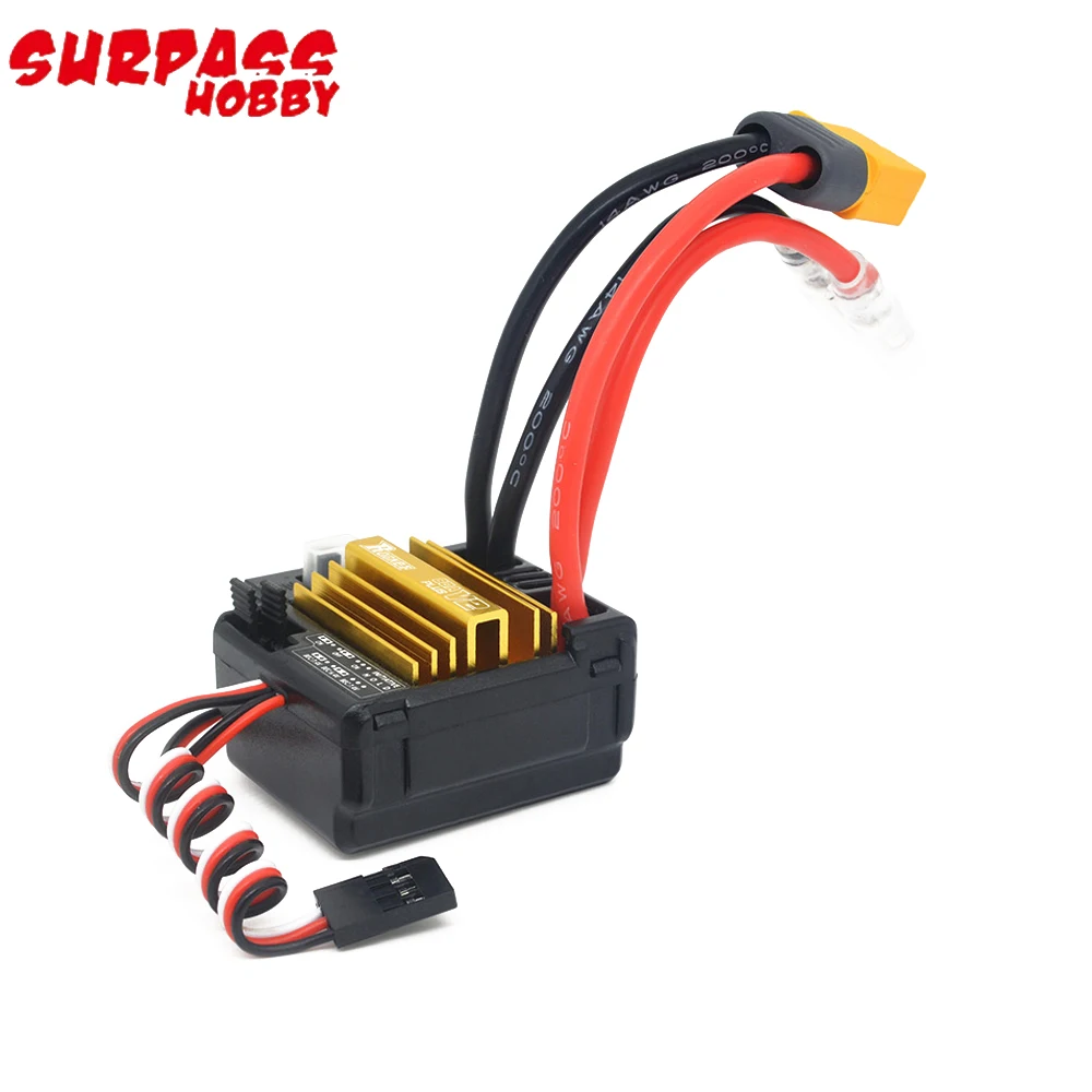 Surpass Hobby Waterproof 540 PLUS V2 11T 13T 16T 20T 3.175mm Brushed Motor 80A 2-3S ESC For 1/10 Kyosho TRAXXAS Crawler Car Boat