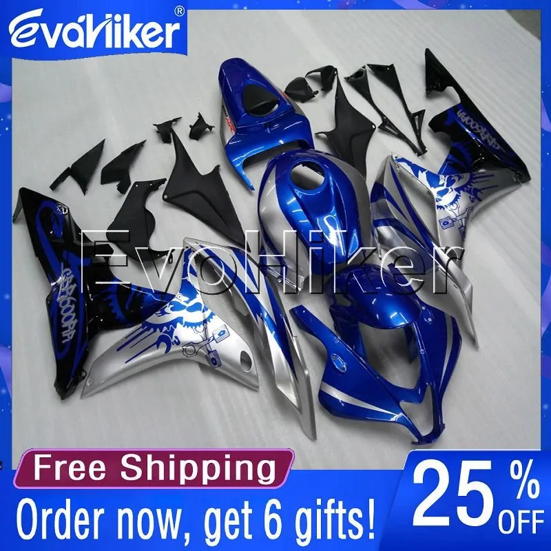 

Motorcycle cowl for CBR600RR 2007-2008 F5 07 08 motorcycle Fairing hull Injection mold silver blue