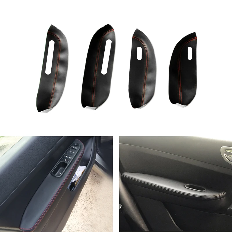 

Microfiber Leather Car Door Armrest Panel Protective Cover For Peugeot 307 2004 2005 2006 2007 2008 2009 2010 2011 2012 2013