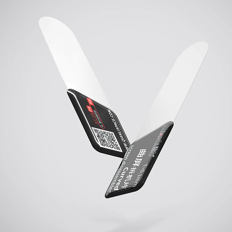 QianLi الهاتف المحمول منحني شاشة LCD Spudger افتتاح حدق أدوات بطاقة الصلب رقيقة جدا شفرة مرنة شاشة تفكيك Spudger