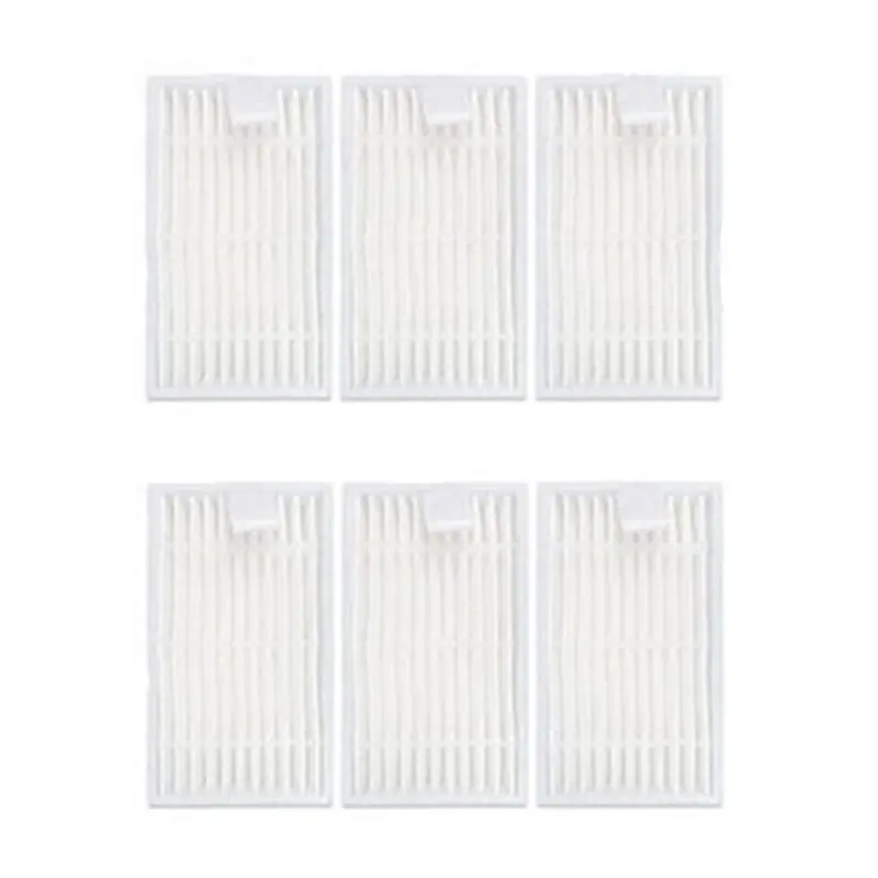 Filtro hepa para aspirador de pó, 6 peças, para tesla robostar t10 t30 t40, robô aspirador de pó, peças, acessórios