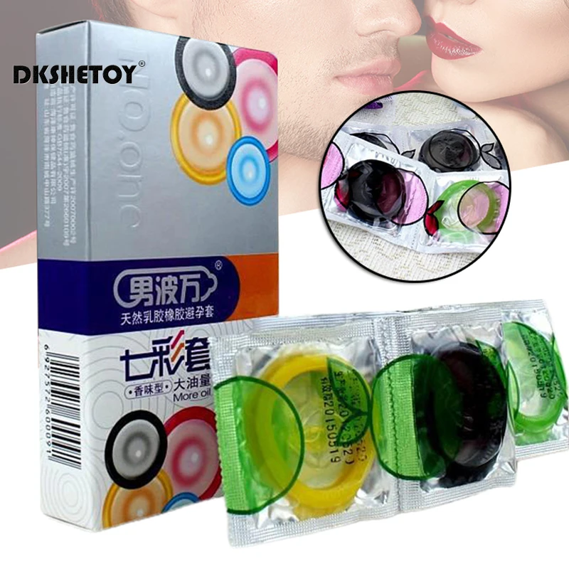 Colorful Condoms for men  Ultra-Thin Latex Safe Penis Sleeve Adults Sex Lifes Condoms Contraception long lasting