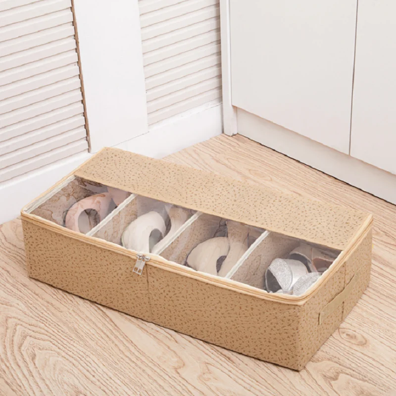 

Outdoor Shoe Storage Box Camping Thickened Transparent Shoe Storage Box Bed Bottom Storage Boots Shoe Bag