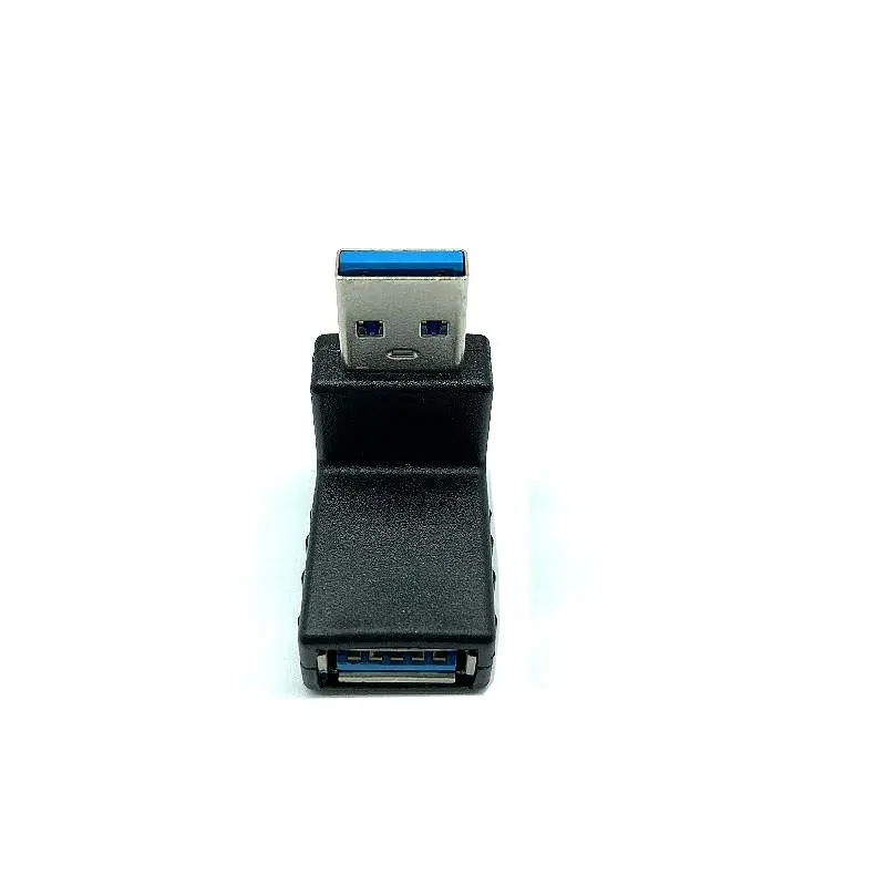 90 درجة يسار يمين بزاوية USB 2.0 3.0 A ذكر إلى أنثى محول موصل لأجهزة الكمبيوتر المحمول هبوط السفينة