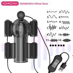 Glans Vibrators Masturbator for Men 20 Speeds Penis Vibrator for Men Delay Lasting Trainer Dildo Vibrators Sex Toys for Adults