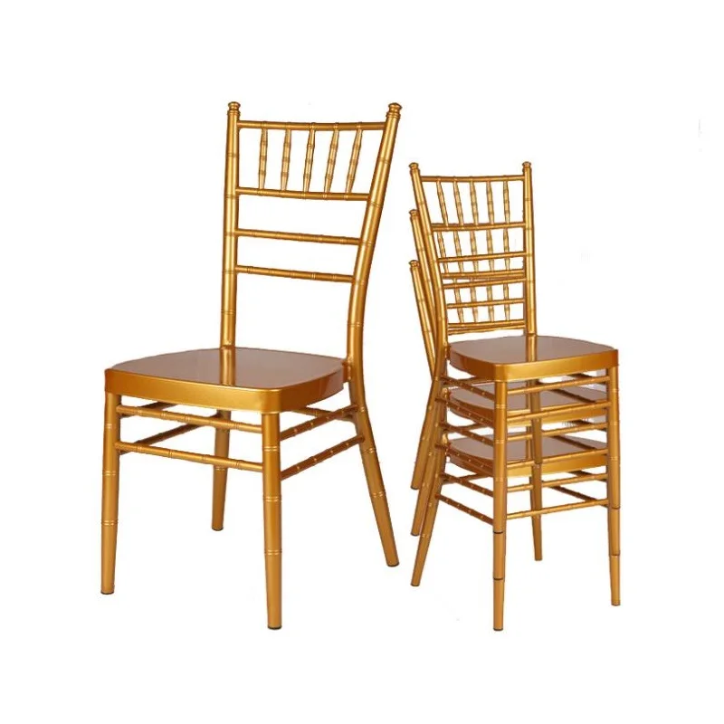 European Style Quality Strong Gold Aluminum Chiavari Chair For Wedding Events Party