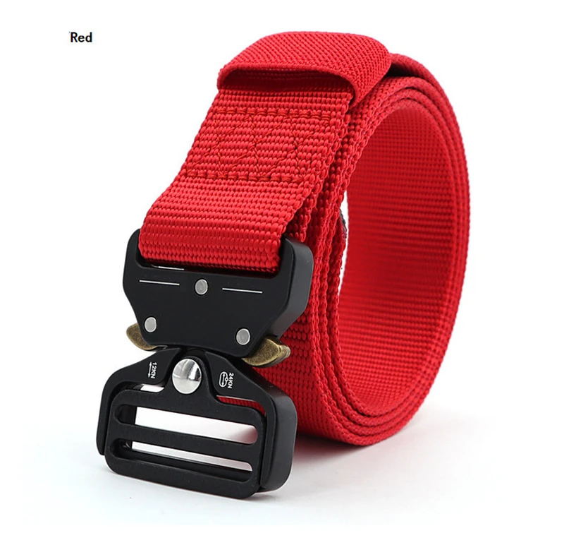 Belt For Men Outdoor Hunting Metal Tactical Belt Multi-function Alloy Quick Release Buckle High Quality Marine Corps Canvas