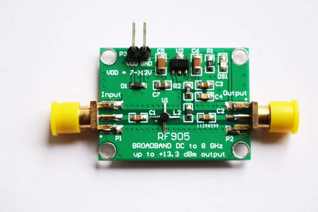 RF905 1MHz-8GHz RF power amplifier 13.3dBm