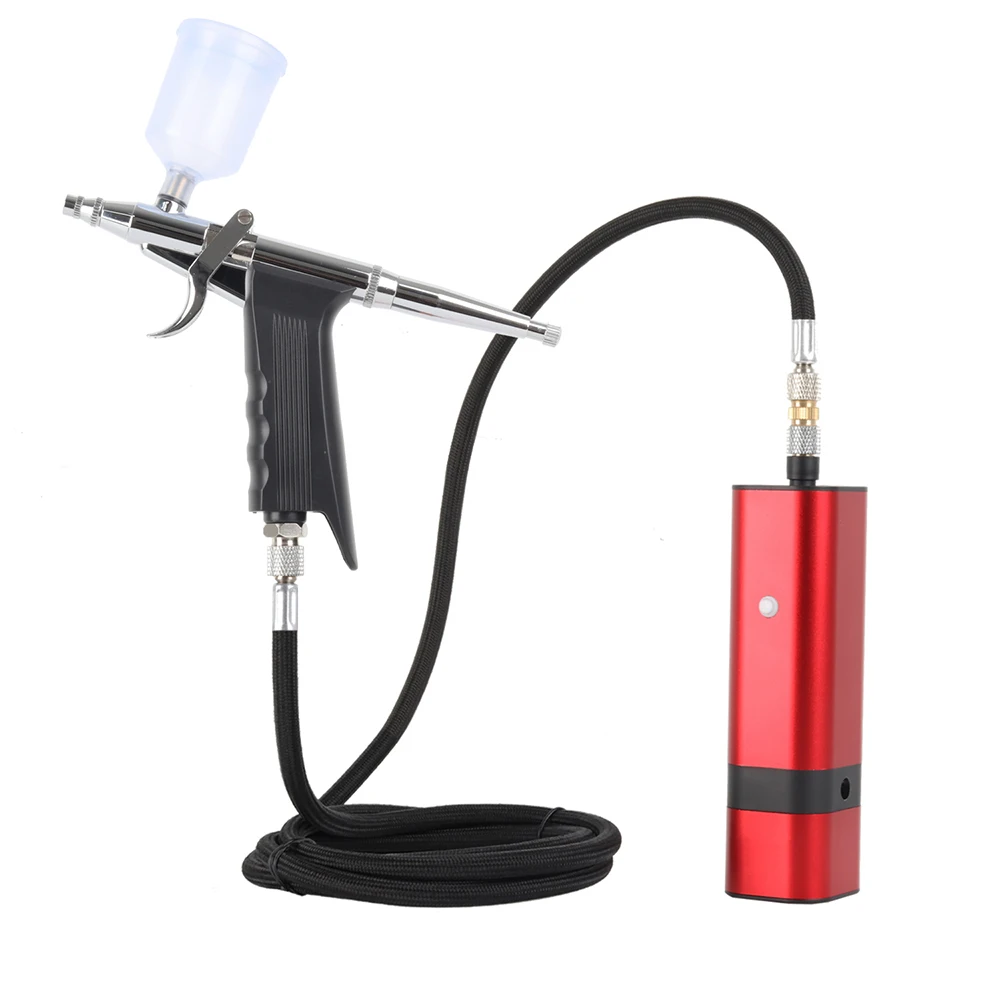 Gravity Feed Dual-Action Airbrush Spray Gun Art Craft Model Paint Nail Cake Diy 0.3MM 7CC 20CC 40CC Cup 15-50 Psi Air Brush Pen