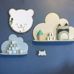 Children Acrylic Wall Mirror With Rope Hanging Baby Room Decorative Bathroom Living Room 3d  Wall Decorations Stickers