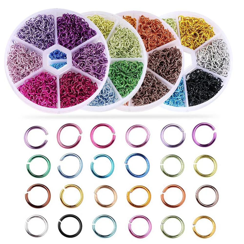 Mixed Color Piercing Nail Charms Nail Dangle Ring Metal Alloy Nail Jewelry Glitter 3D Nails Rhinestones Nail Art Decoration