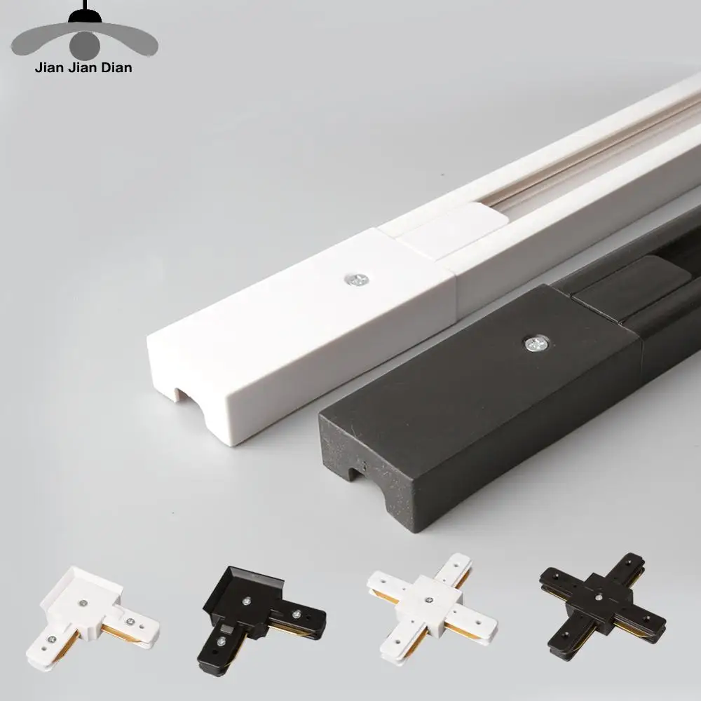 

Led Track Light T shape X shape L shape Universal Rail Aluminum Spotlight Cross Connector Jointer 2 wire track Lighting 220V240V