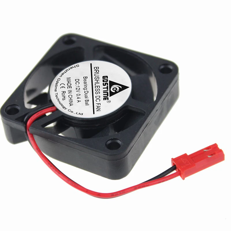 

5 pcs 4cm 4010 40mm x 10mm JST Connector DC 12V Ball Bearing PC Case Computer Brushless Cooling Cooler Fan 15000 RPM High Speed