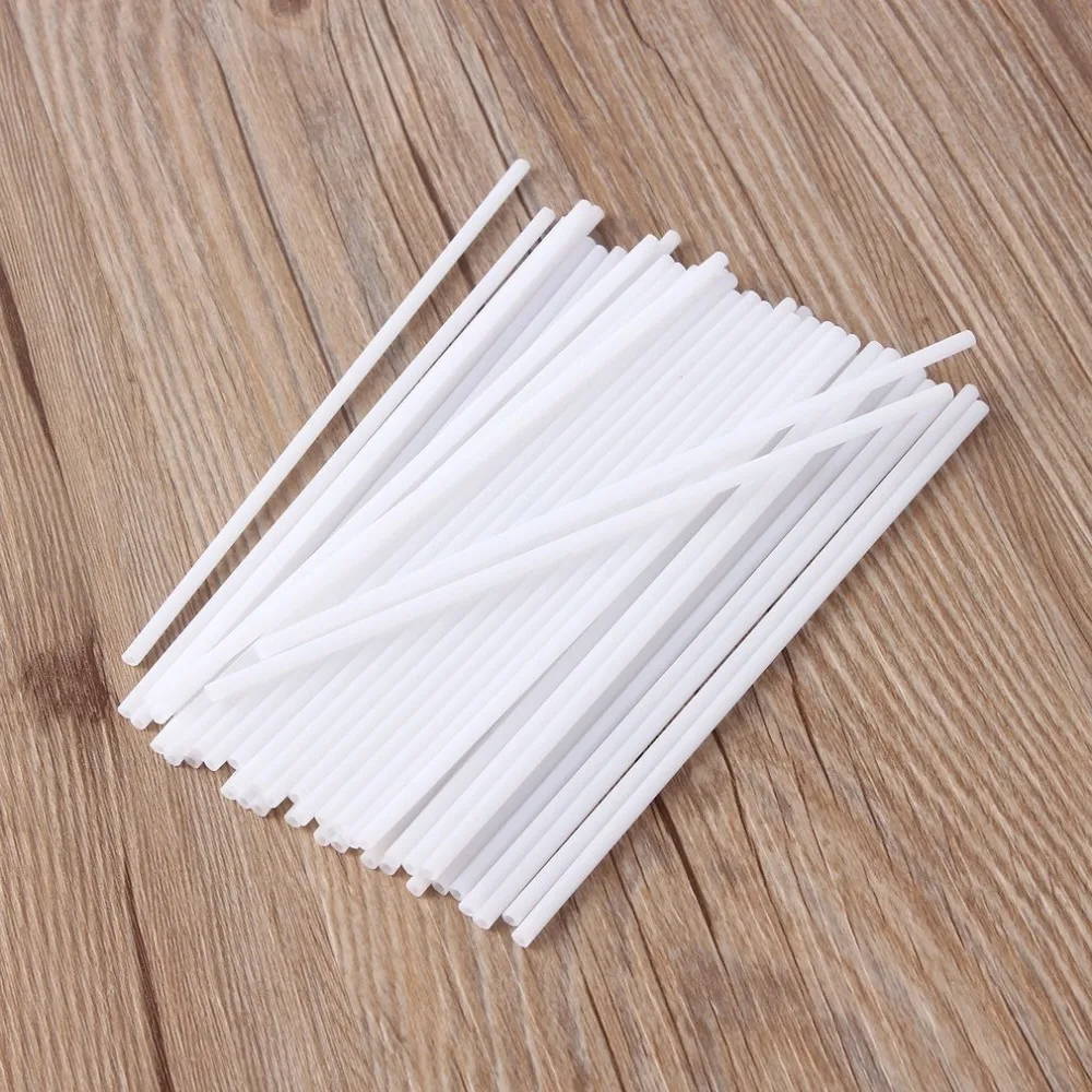 50/100Pcs/set Safe Plastic Lollipop Stick Cake Pop Sucker Sticks For Chocolate Sugar Candy Lollypop DIY Mold Tool 8/10/15cm