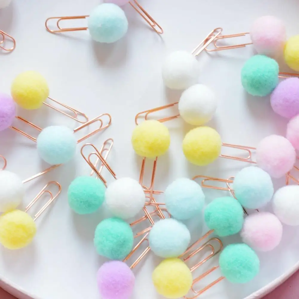 인기 상품!!! 헤어볼 종이 클립 바인더 클램프 메모 홀더 북마크 사무실 문구, 10 개