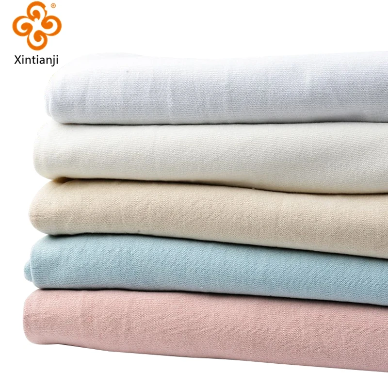 280gsm Thick Terry Fabric High-Quality 7s Worsted 100% Cotton Fabric For Woman Dress Hoodie Linen Like Material By Half Meters