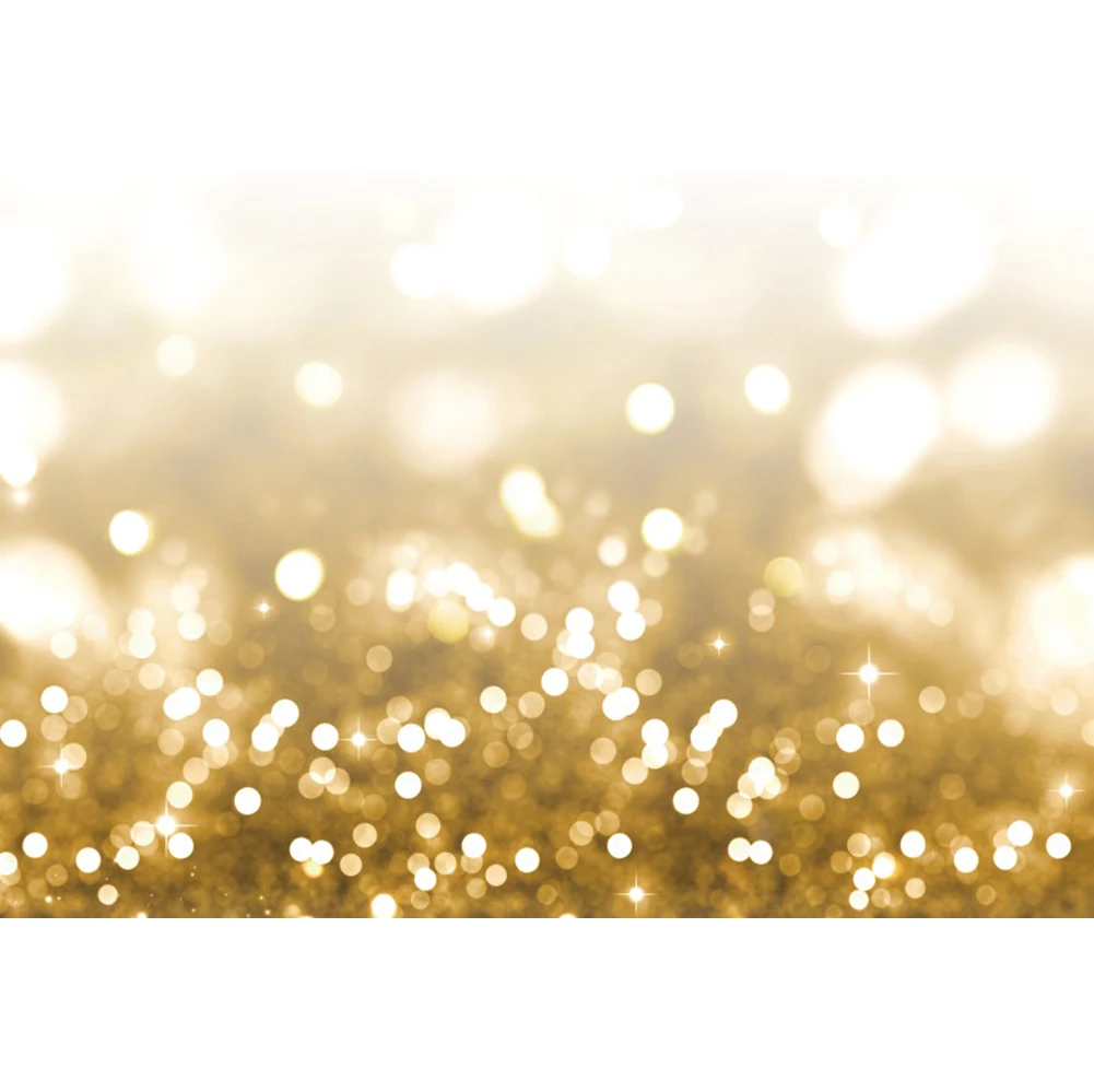 Laeacco Glod Light Bokeh Photography per sfondo festa di compleanno famiglia Photocall ritratto di bambino fondali personalizzati per Poster