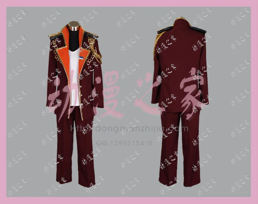 

Uta No Prince Sama Ren Jinguji Debut Uniform Suit Adult Militarty Party Men Women Outfit Halloween Christmas Set Cosplay Costume