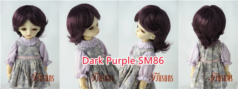 Doll Wigs JD075 1/6 1/8 1/4 1/3 Short Boyish Cupid Curls Synthetic Mohair BJD Wigs 5-6' 6-7' 7-8' 8-9' OB11 YOSD Doll Hair