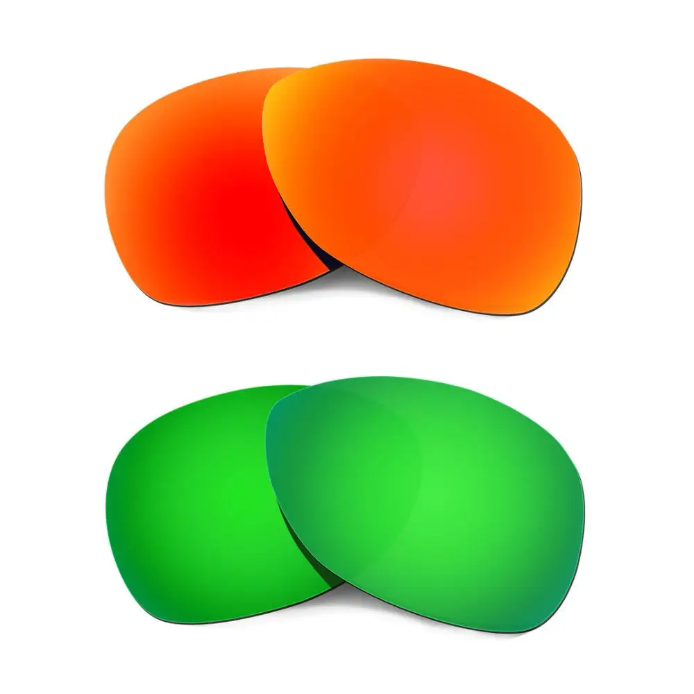 HKUCO For Crosshair (2012) Sunglasses Replacement Polarized lenses 2 Pairs Red&Green