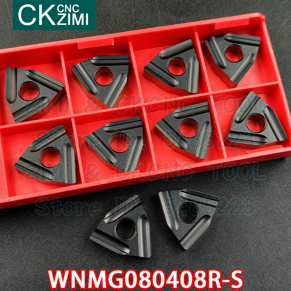 WNMG080408R-S WNMG 080408R S carbide inserts Slotted Cutting inserts turning tool CNC milling cutter Metal Lathe tools for steel